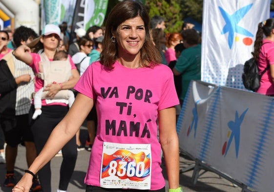 Una participante en la inolvidable carrera de la ciudad de Valencia en 202.