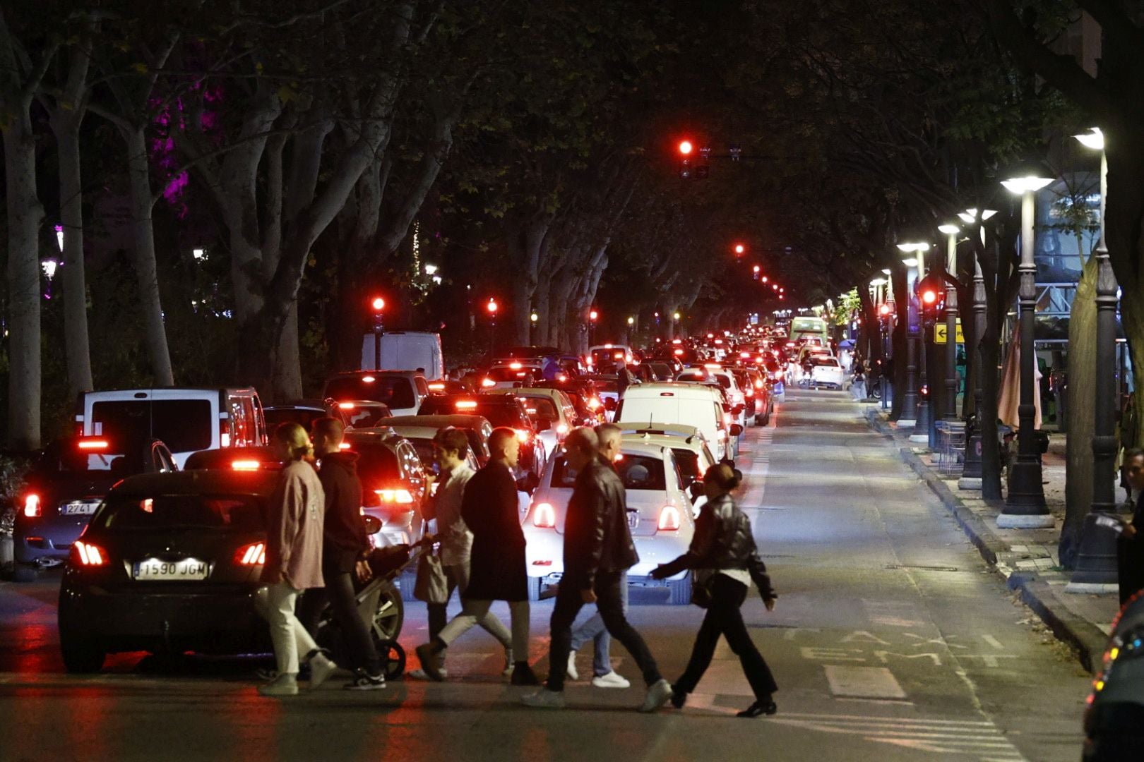 Colapso en el centro de Valencia en pleno fin de semana