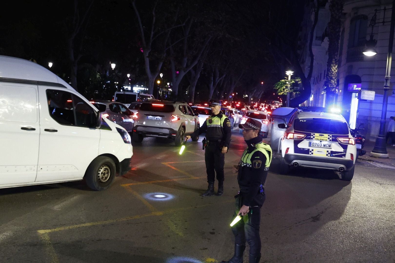 Colapso en el centro de Valencia en pleno fin de semana