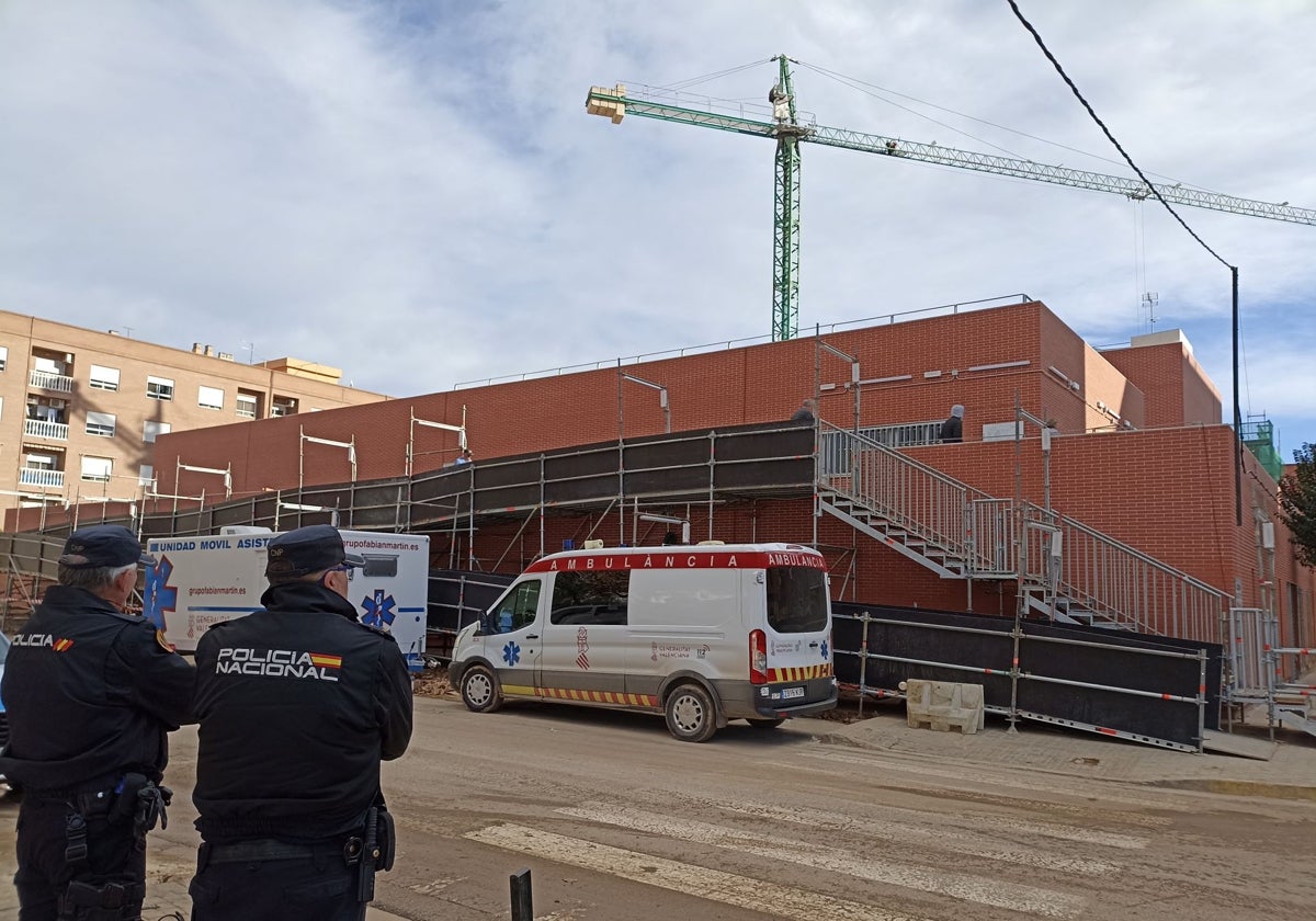 El centro de salud de Catarroja, en obras y con instalaciones provisionales.