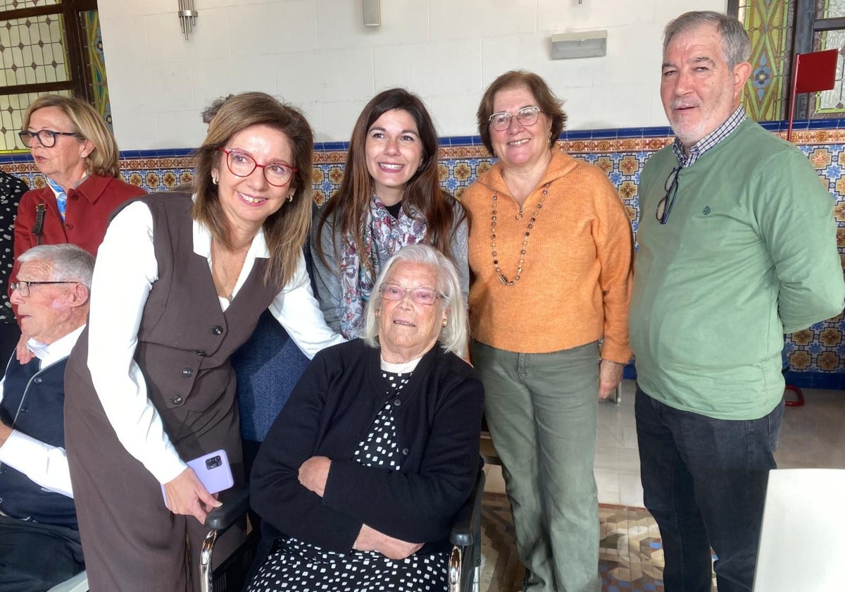 Josefa Rovira Belmonte, durante el acto.