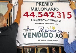 Varios ganadores de un premio millonario de Euromillones. Imagen de archivo.