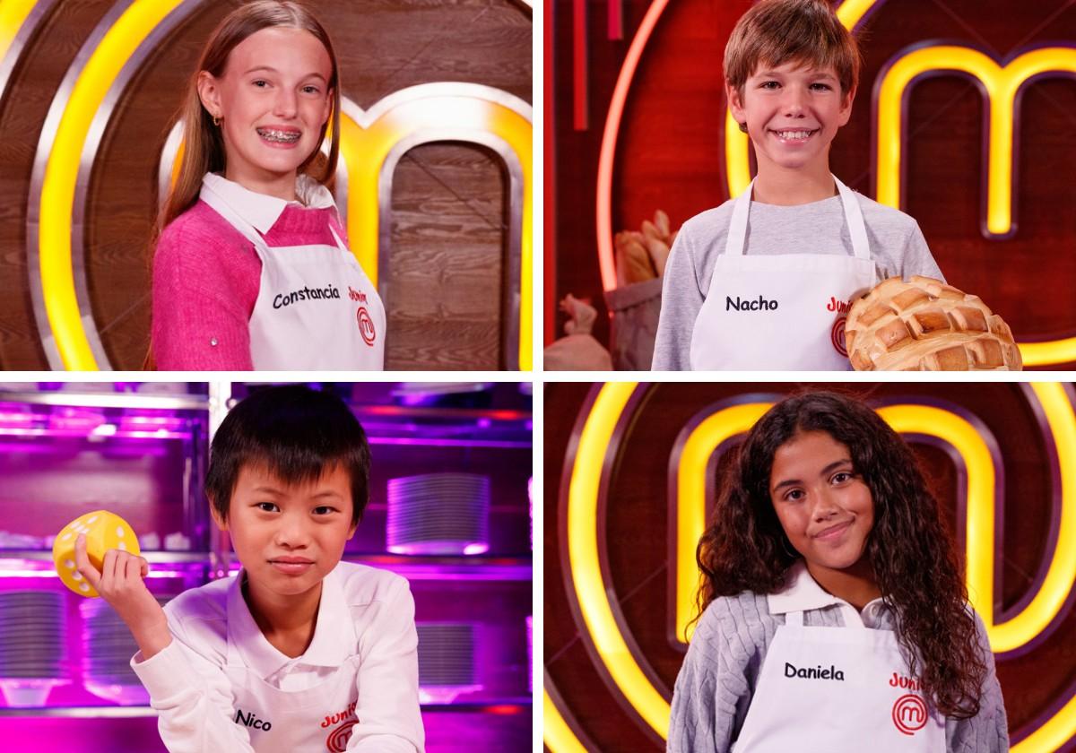 Constancia, Nacho, Nico y Daniela, los cuatro concursantes valencianos de la nueva edición de 'MasterChef Junior'.