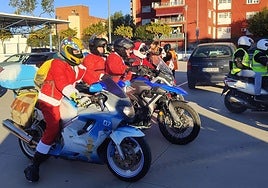 La cabalgata motera, en Gran Turia.