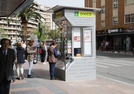 Un kiosco de la ONCE en una imagen de archivo.