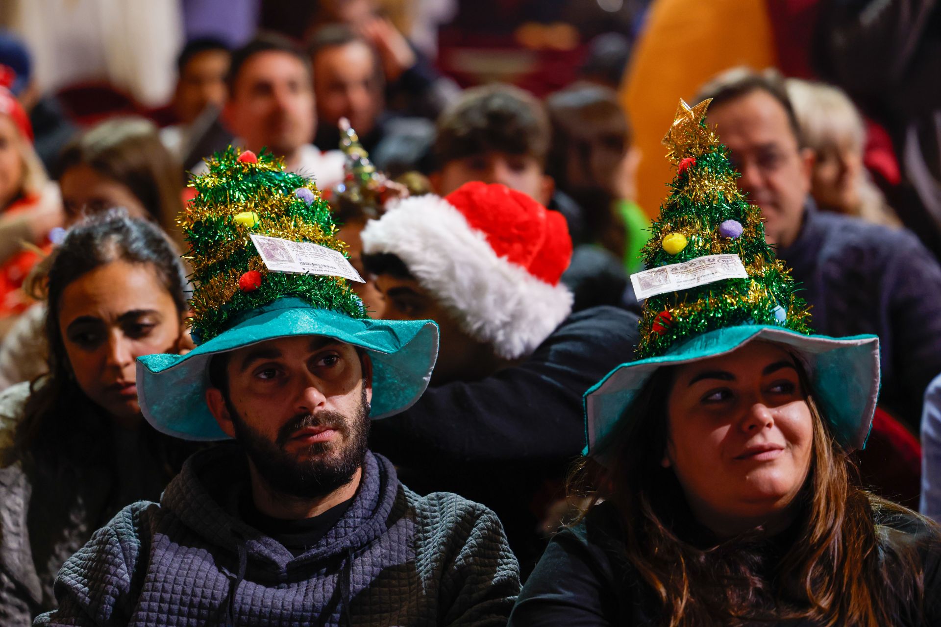 Las mejores imágenes del sorteo de la Lotería de Navidad en el Teatro Real