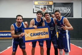 Los jugadores del Valencia Basket 3x3.