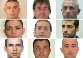 Los delincuentes buscados.