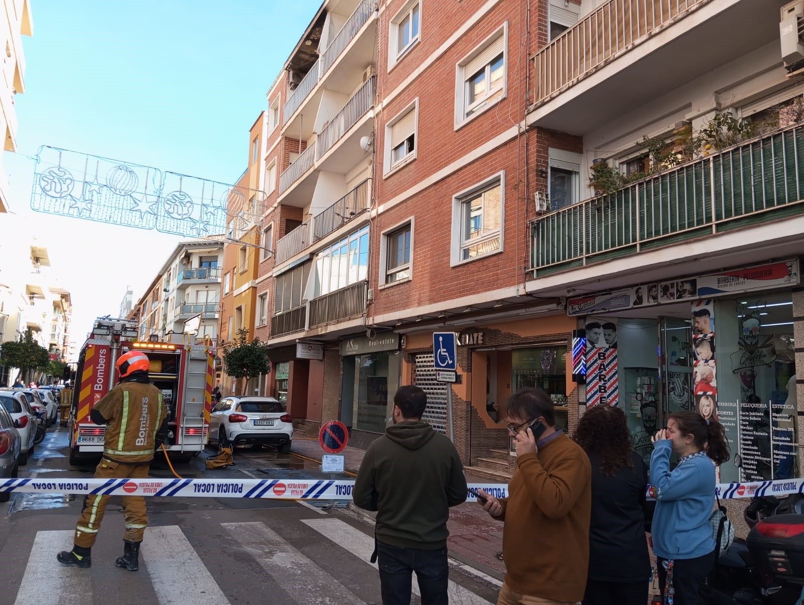 Edificio desalojado en Dénia.