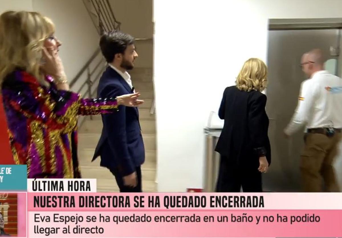 El momento en el que acuden a 'rescatar' a Eva Espejo.