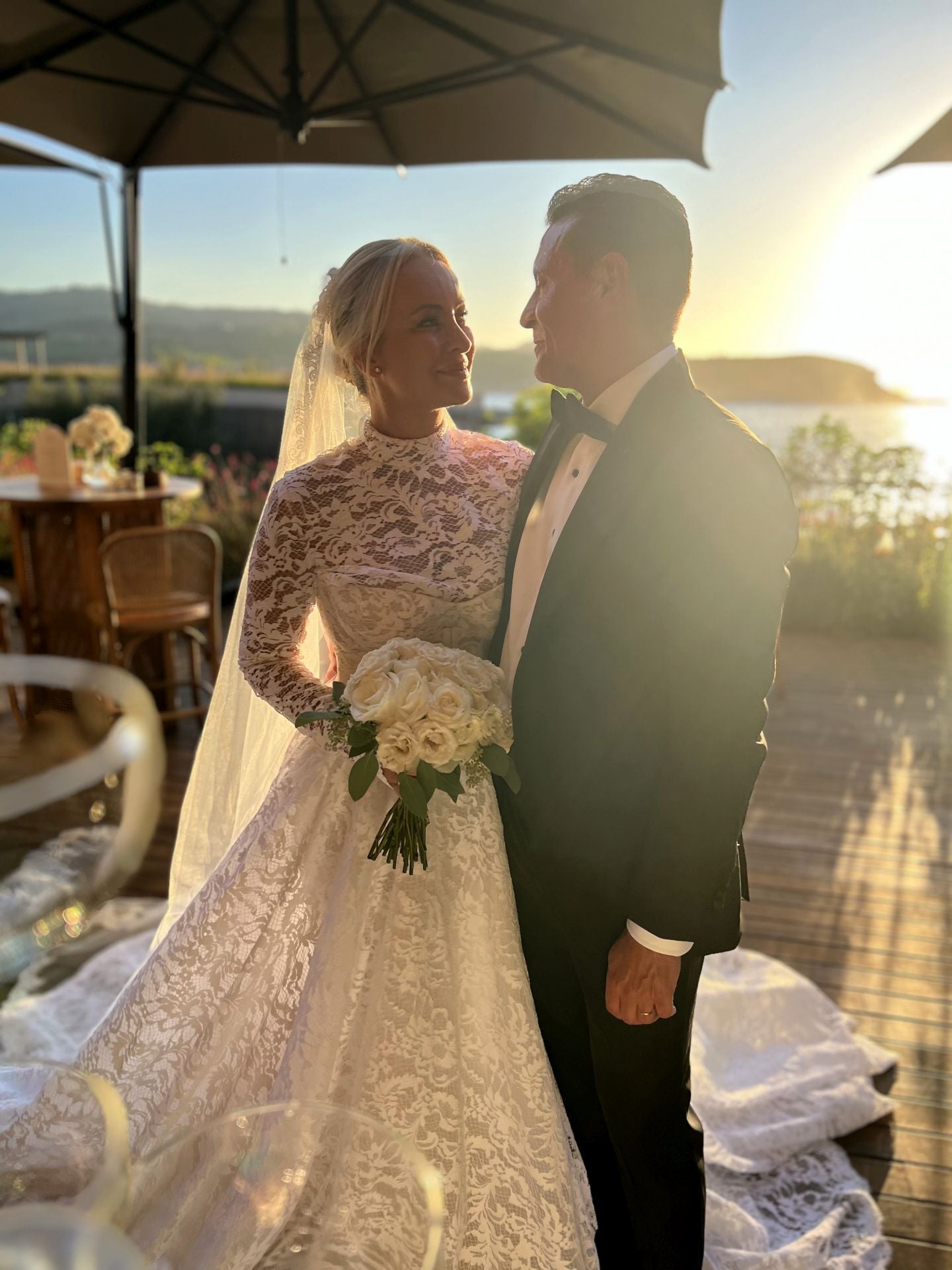 Amadeo Salvo y Pachi Viñoles, el día de su boda en Ibiza el pasado mes de septiembre.