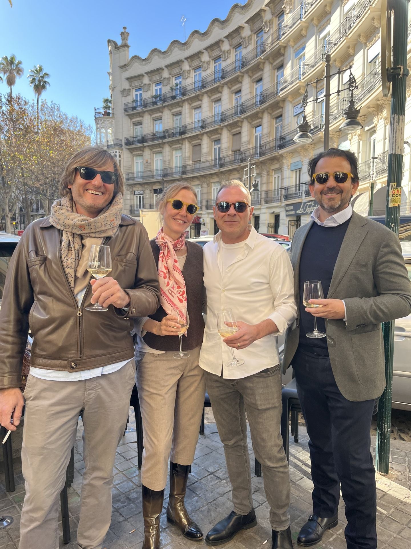 Gastón Cayssials, Mónica Sentieri, Javier Monedero y Alberto Menzona.