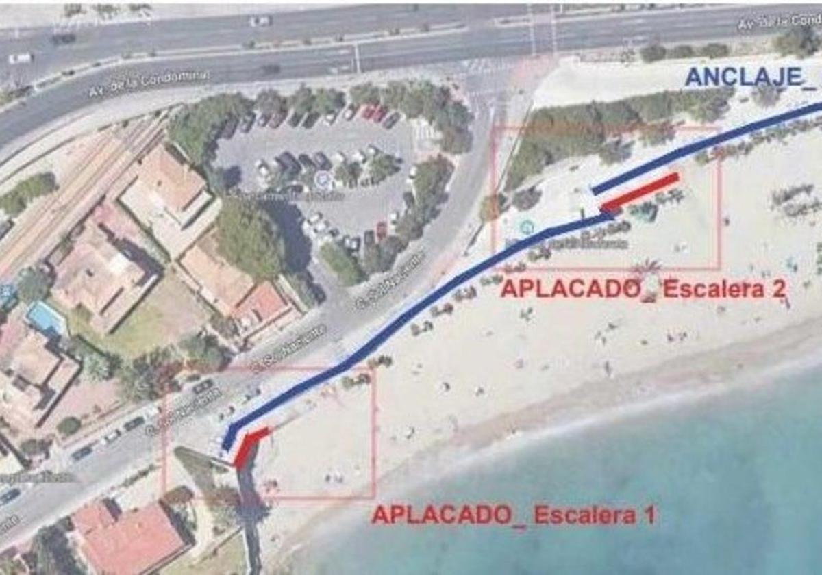 Alicante adjudica la reforma del muro de la playa de La Albufereta por 290.000 euros.