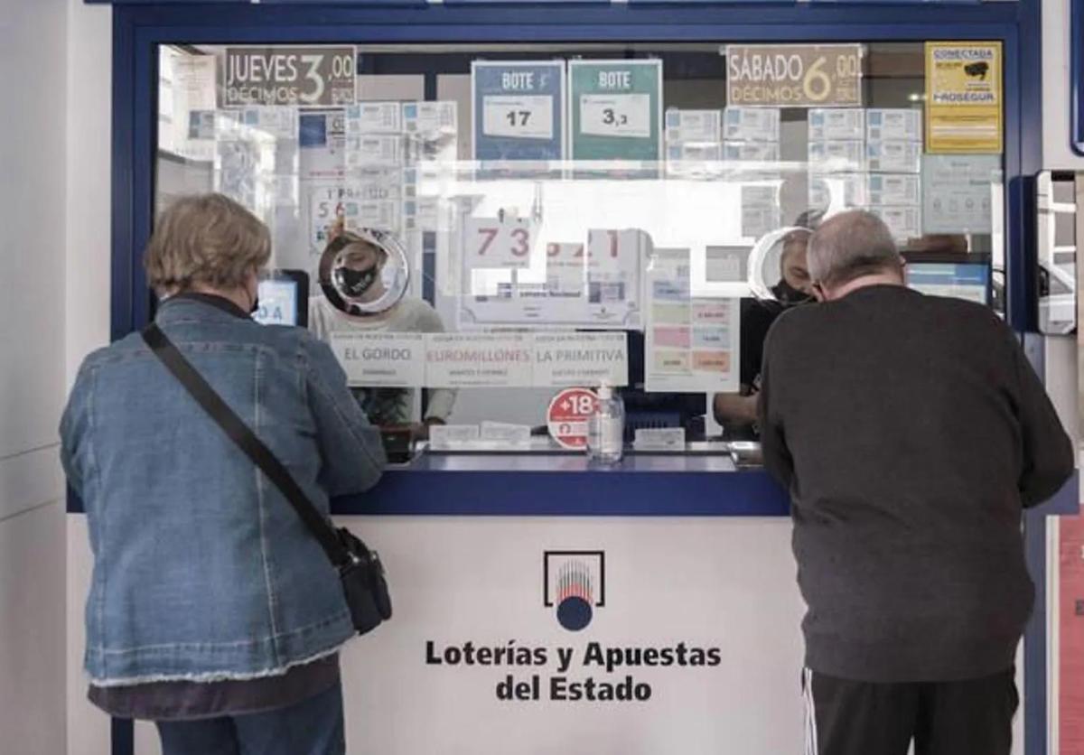 Una administración de lotería en una imagen de archivo.