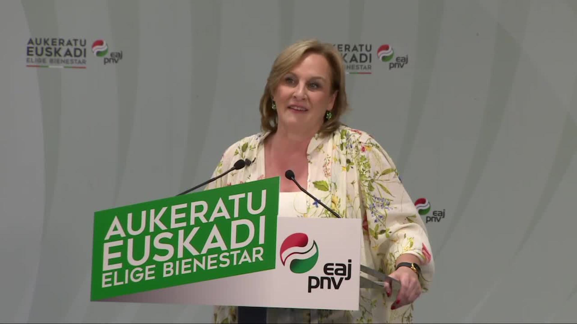 El PNV celebra que "sigue siendo la primera fuerza" tras el primer escrutinio