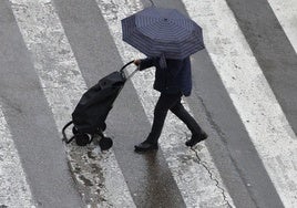 Día de lluvia en la ciudad de Valencia.