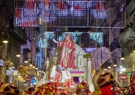 Cabalgata de los Reyes Magos en Valencia, en una imagen de archivo.