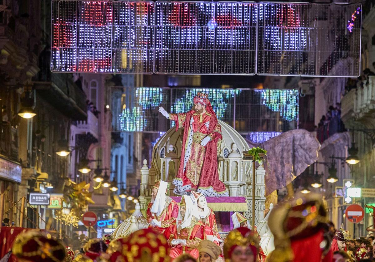 Cabalgata de los Reyes Magos en Valencia, en una imagen de archivo.