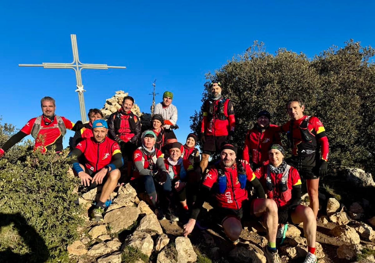 Miembros del Club Atletismo Alcoi en una de las carreras de Montaña.