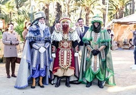 Melchor, Gaspar y Baltasar en Elche.