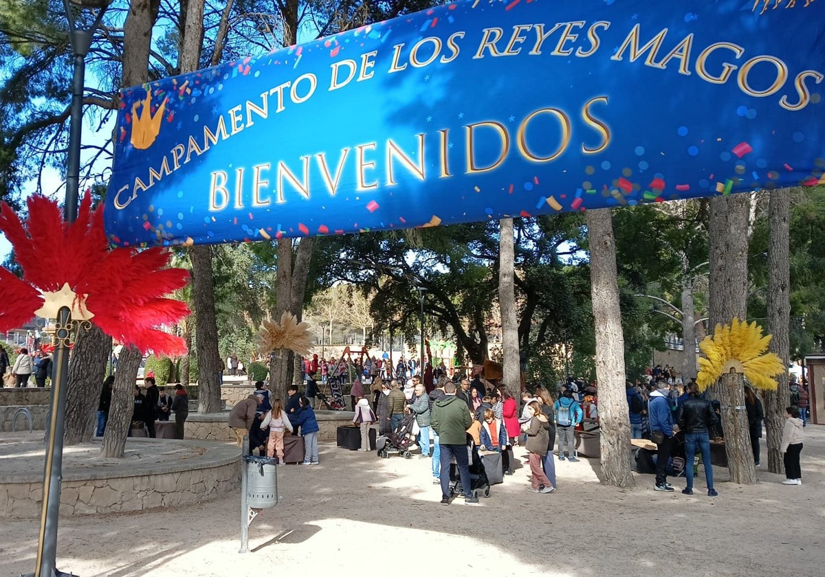 El campamento de los Reyes Magos en Castalla.