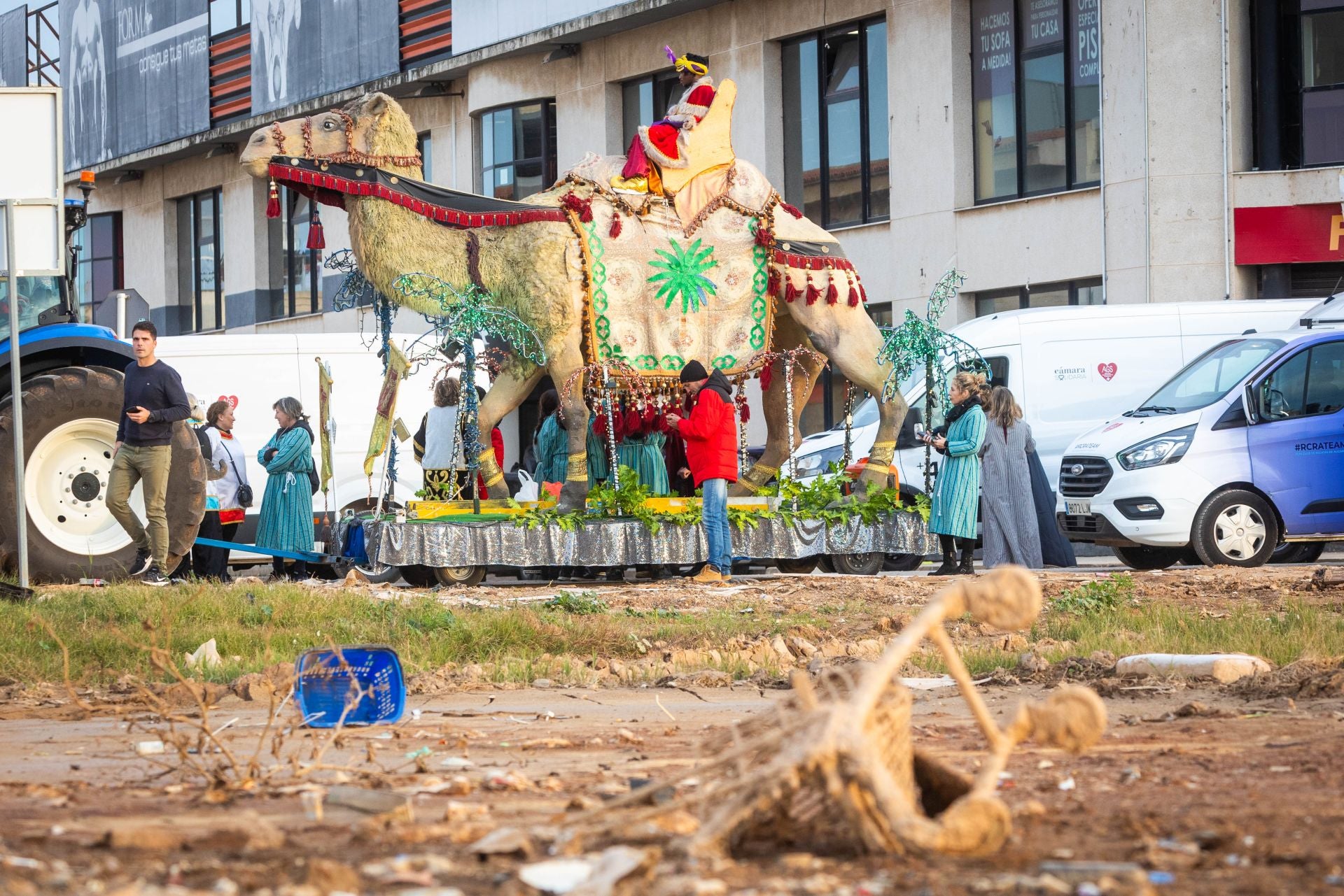 La Cabalgata solidaria en los pueblos de la dana