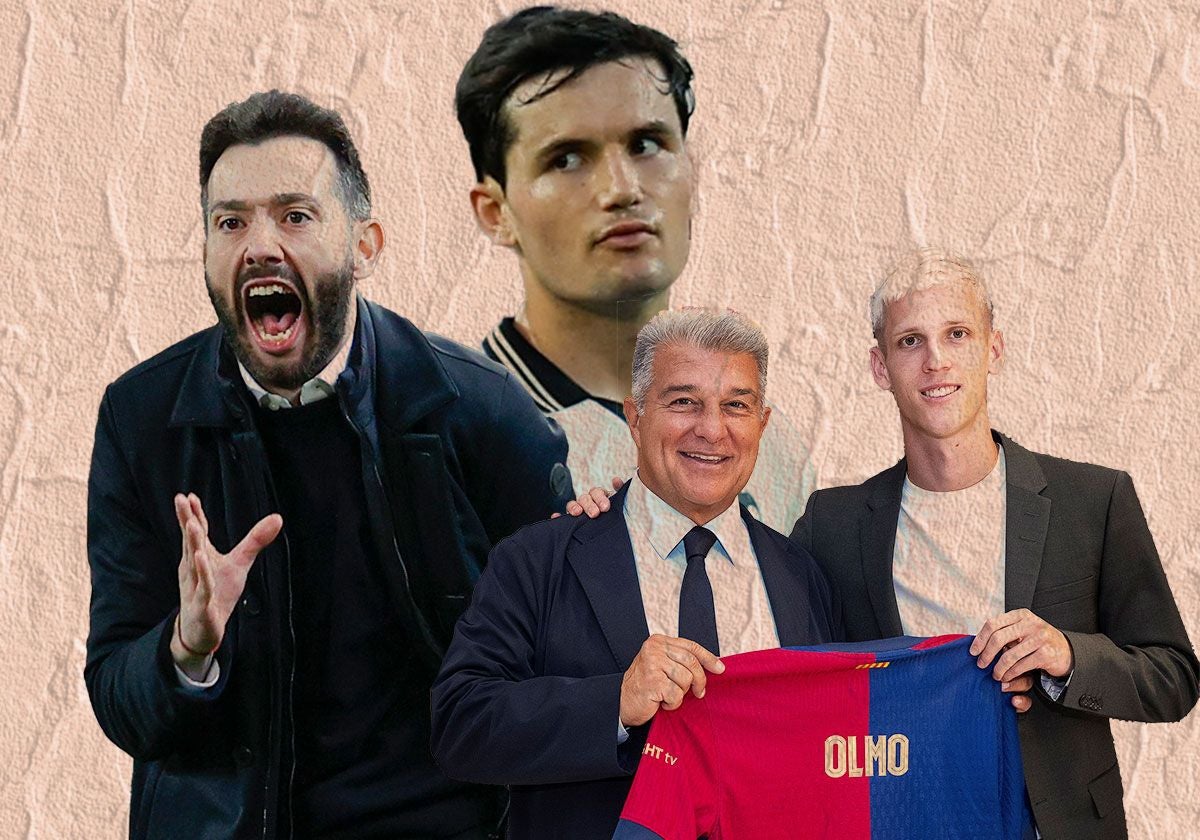 Corberán, Guillamón, Laporta y Dani Olmo.