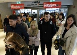 Rebajas el 7 de enero de 2025 en El Corte Inglés de Valencia