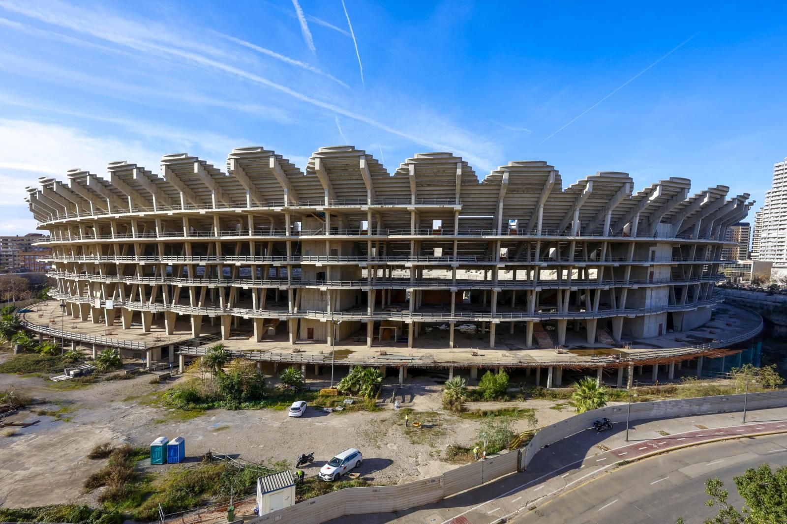 FOTOS | Vuelven las obras al nuevo Mestalla