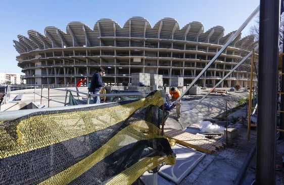 FOTOS | Vuelven las obras al nuevo Mestalla