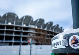 El exterior del nuevo Mestalla.