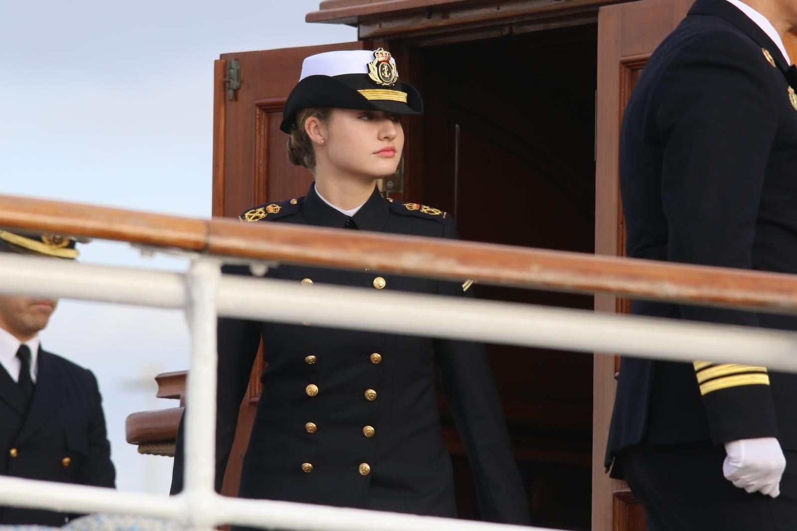 FOTOS | Las primeras imágenes de la princesa Leonor a bordo del buque escuela Juan Sebastián Elcano