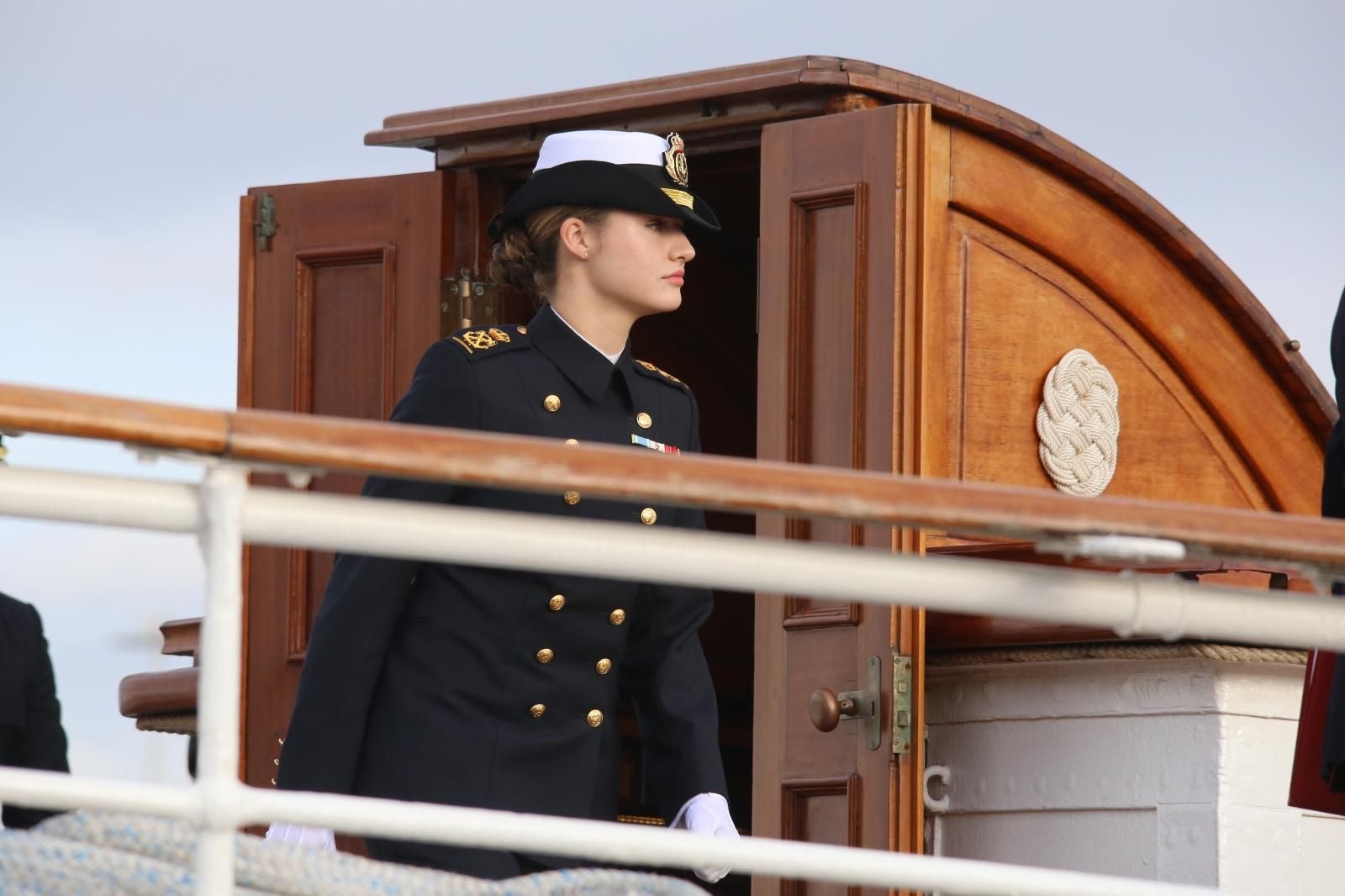 FOTOS | Las primeras imágenes de la princesa Leonor a bordo del buque escuela Juan Sebastián Elcano