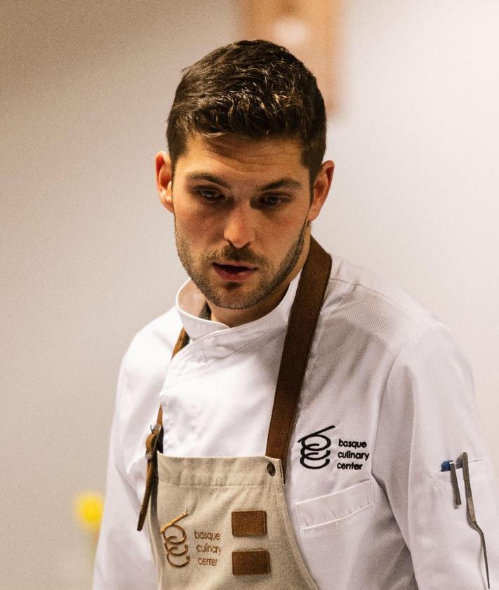 Imagen secundaria 2 - Lucas, en su etapa en el Basque Culinary Center.