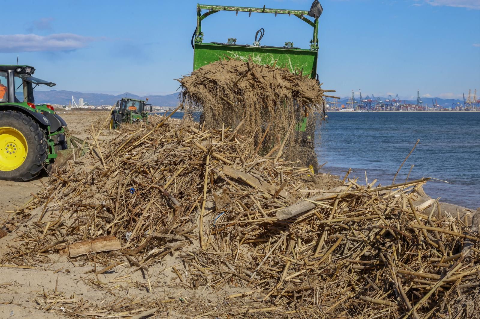 FOTOS | Cañas en las playas de Valencia tras la dana