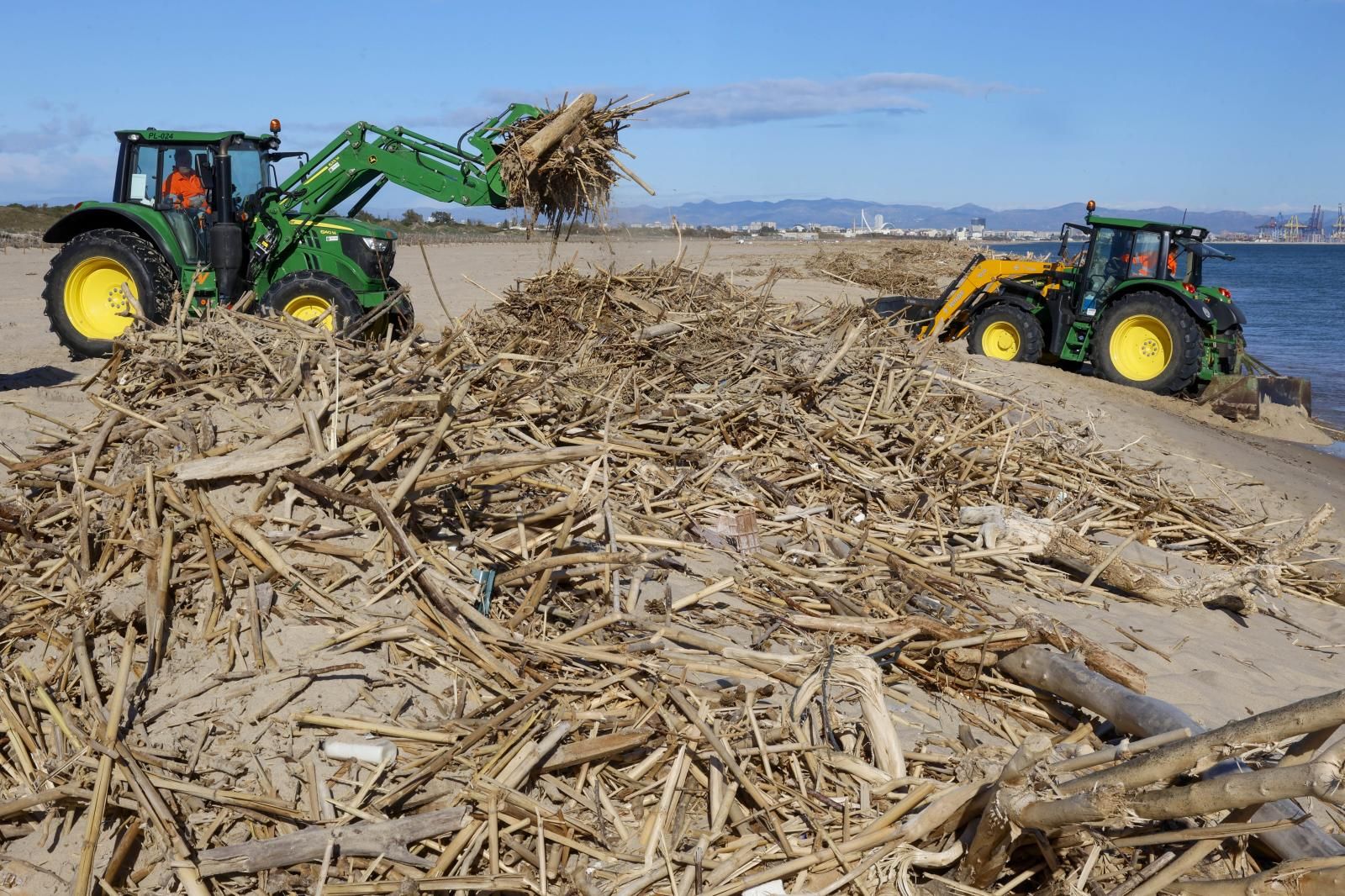 FOTOS | Cañas en las playas de Valencia tras la dana