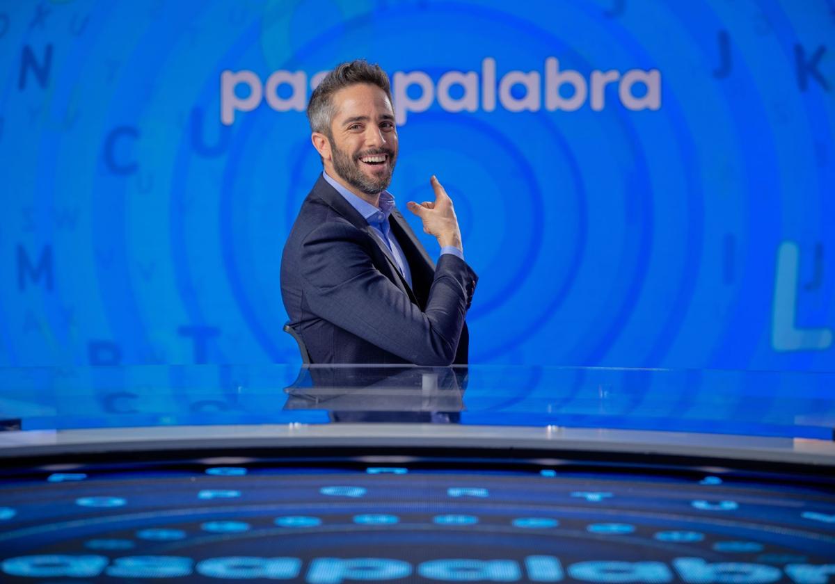 Roberto Leal, en el plató de 'Pasapalabra'.