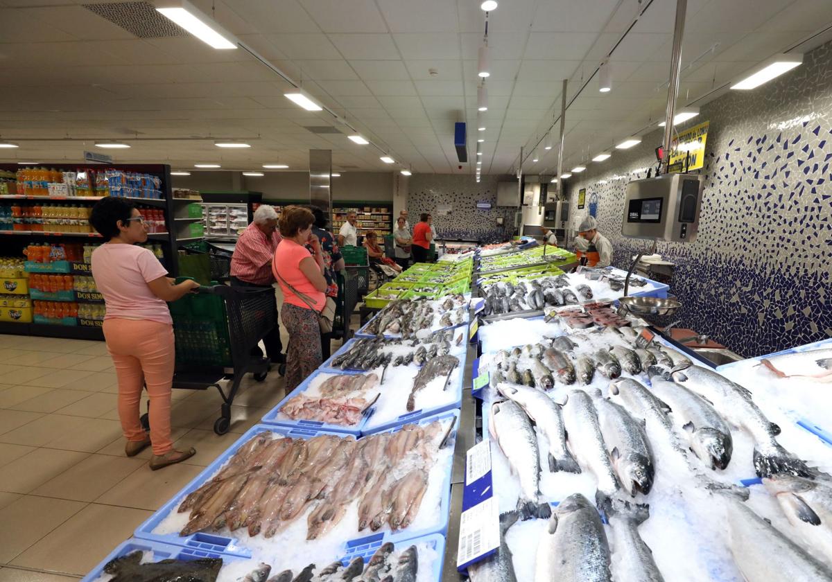 Sección de pescadería de Mercadona, en una imagen de archivo.