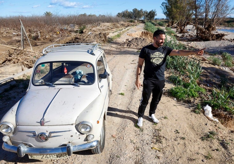 Pepe, con su 600, en Guadasuar.