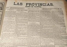 El primer periódico de LAS PROVINCIAS que se publicó tras 15 días de bombardeos en la ciudad.