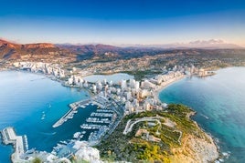 Vista panorámica de Calp.