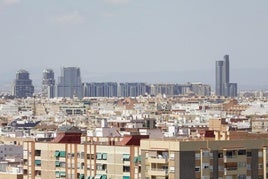 Vista de la ciudad de Valencia.