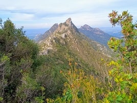 Vistas de la sierra desde el pico de la Ratlla.