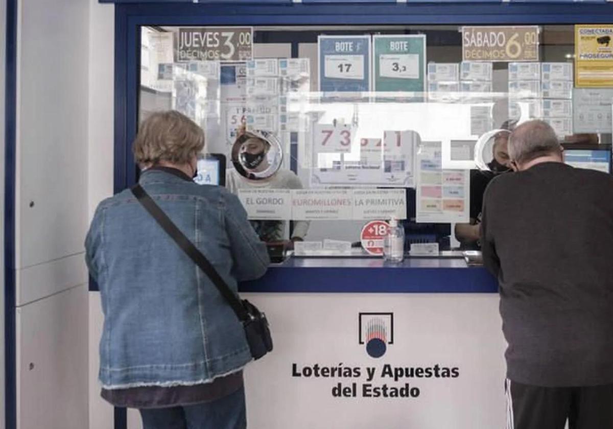 Una administración de lotería en una imagen de archivo.