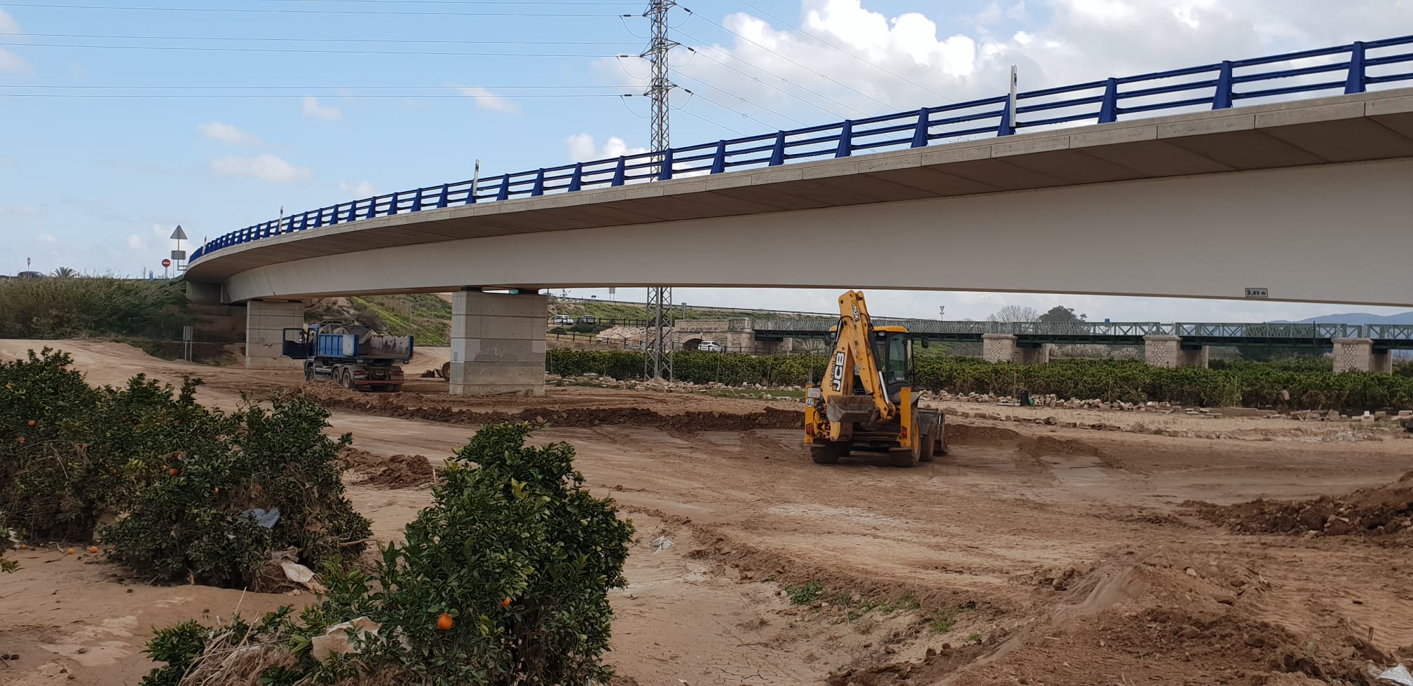 Parte de la intervención realizada en el cauce.