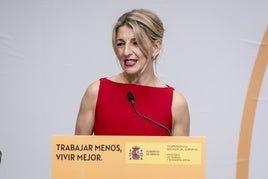 Yolanda Díaz, ministra de Trabajo.