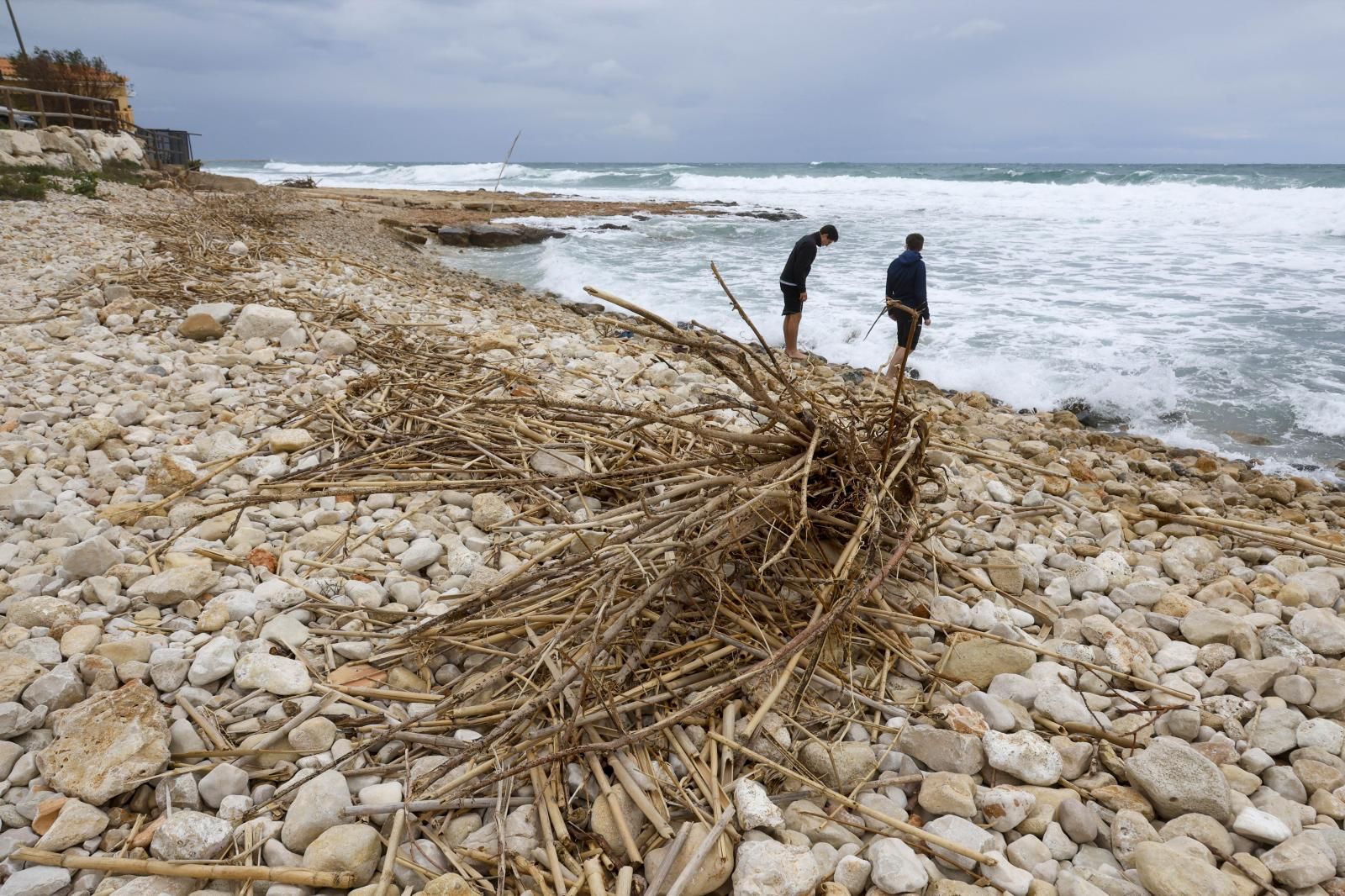 FOTOS | Los efectos de la dana en las playas valencianas