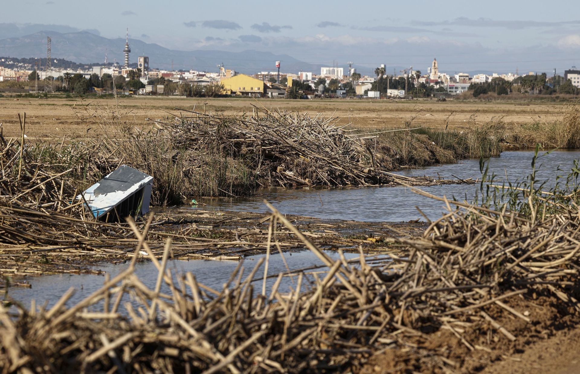 Estado del Puerto de Catarroja, parque natural de la Albufera, tras casi 3 meses del paso de la DANA