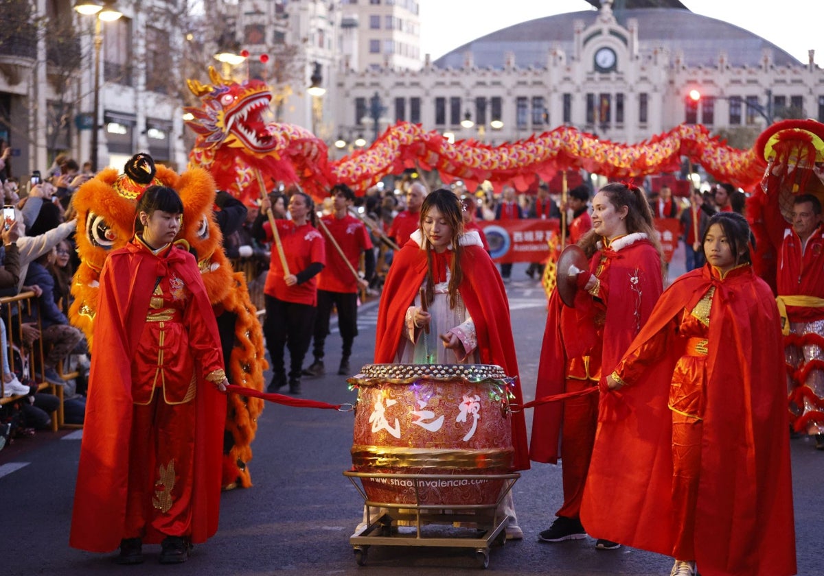 Celebración de la cabalgata del Año Nuevo Chino, en anteriores ediciones.