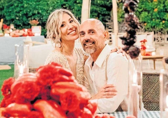 Nuria López y Jorge Castellá, durante la celebración.